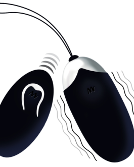 Ovetto vibrante telecomandato nero ‘FLIPPY EGG II’ INTENSE