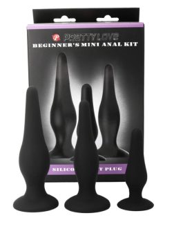 PRETTY BOTTOM – KIT ANALE PER PRINCIPIANTI TAPPI IN SILICONE