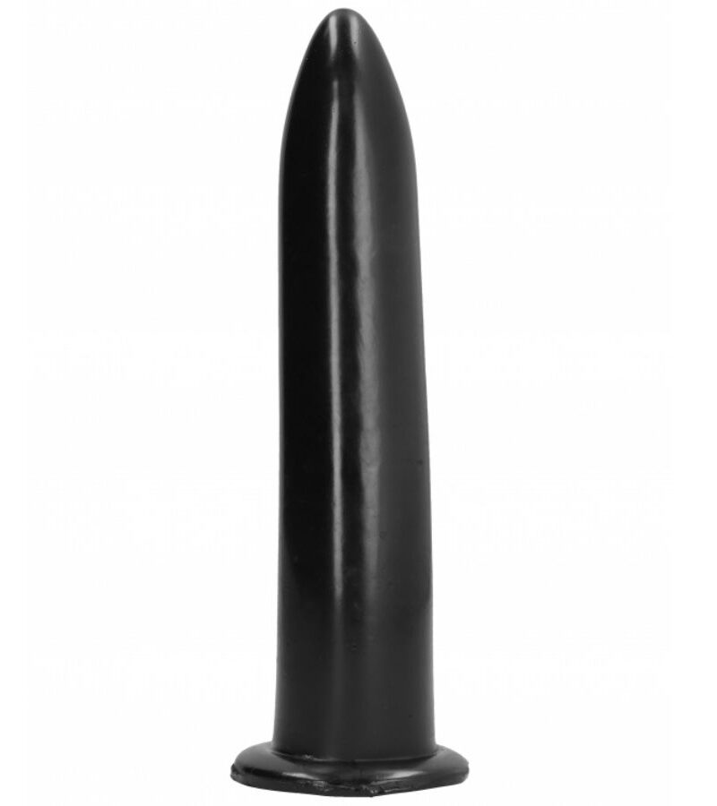 Dildo nero ALL BLACK dilatatore anale e vaginale 20 cm