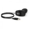 Plug anale vibrante e rotante nero con telecomando 'Rimming Petite' B-VIBE - immagine 2
