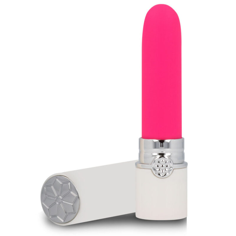 Vibratore a forma di rossetto Rosa CLEO - LIPS STYLE