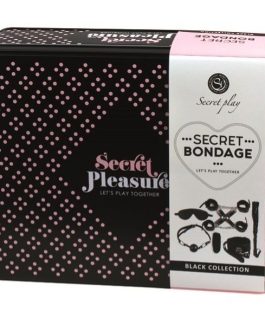 SECRET PLAY BDSM SET 8PCS NEGRO