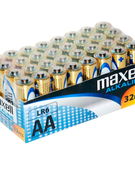 PACCHETTO MAXELL BATTERIA ALCALINA AA LR6 * 32 UDS