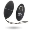 Ovetto vibrante in silicone nero con telecomando ALSAN EGG WOMANVIBE - immagine 2