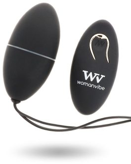 Ovetto vibrante in silicone nero con telecomando ALSAN EGG WOMANVIBE