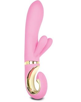 Vibratore rabbit in silicone rosa ‘G-RABBIT’ G-VIBE