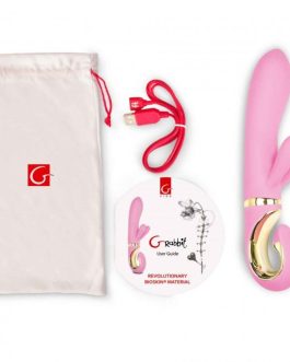 Vibratore rabbit in silicone rosa ‘G-RABBIT’ G-VIBE