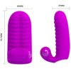 Ditale stimolatore in silicone Lilla 'ABBOTT' PRETTY LOVE - immagine 3