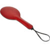 Sculacciatore racchetta da ping pong in pelle sintetica rossa da 39 cm - immagine 2