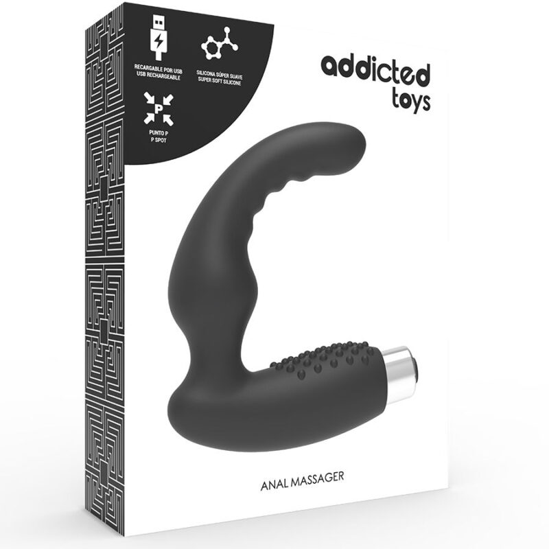 ADDICTED TOYS - VIBRATORE PROSTATICO RICARICABILE MODELLO 2 - NERO - immagine 5