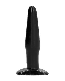 Piccolo plug anale nero in PVC 11cm x Ø 3 cm ALL BLACK