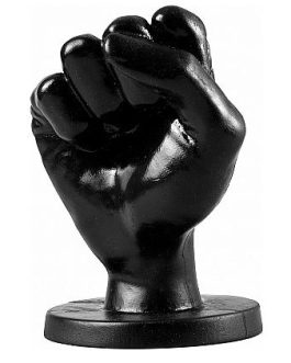Pugno anale da 14 cm per fisting ALL BLACK