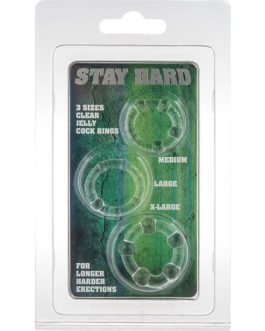 SEVEN CREATIONS – SET DI TRE ANELLI PER PENE TRASPARENTI