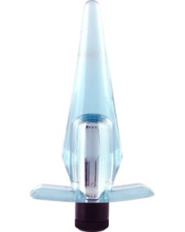 Plug anale vibrante azzurro 10×3 cm CALEXOTICS