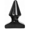 Plug anale conico in PVC da 17 cm x Ø 8 cm ALL BLACK - immagine 2