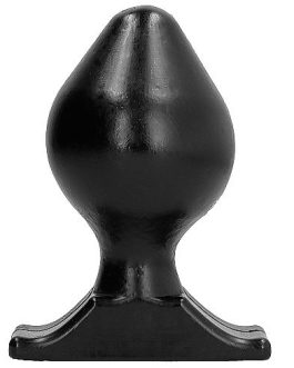 Enorme anal plug in PVC da 16,5 cm x Ø 9 cm ALL BLACK