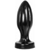 Anal plug a goccia in PVC da 21 cm ALL BLACK - immagine 2