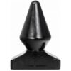 Anal plug conico in PVC da 20,5 cm ALL BLACK - immagine 2