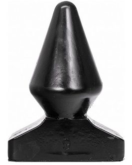 Anal plug conico in PVC da 20,5 cm ALL BLACK