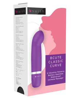 Vibratore con punta ricurva Lilla BCUTE CLASSIC CURVE B SWISH