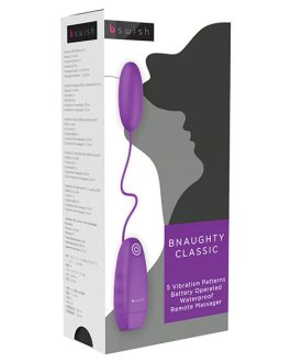 Vibratore proiettile in silicone viola ‘BNAUGHTY CLASSIC’ B SWISH