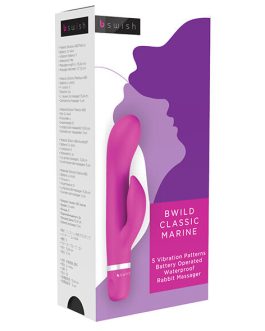 Vibratore rabbit in silicone ciliegia ‘BWILD CLASSIC MARINE’ B SWISH
