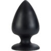 Plug anale in silicone nero 6 cm Ø 5 cm CALEXOTICS