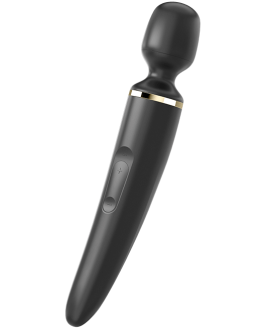 Massaggiatore in silicone nero ‘WAND-ER WOMAN’ SATISFYER