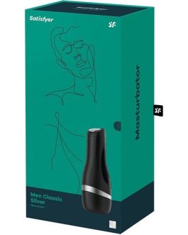 Masturbatore maschile nero ‘Men Classic Silver’ SATISFYER