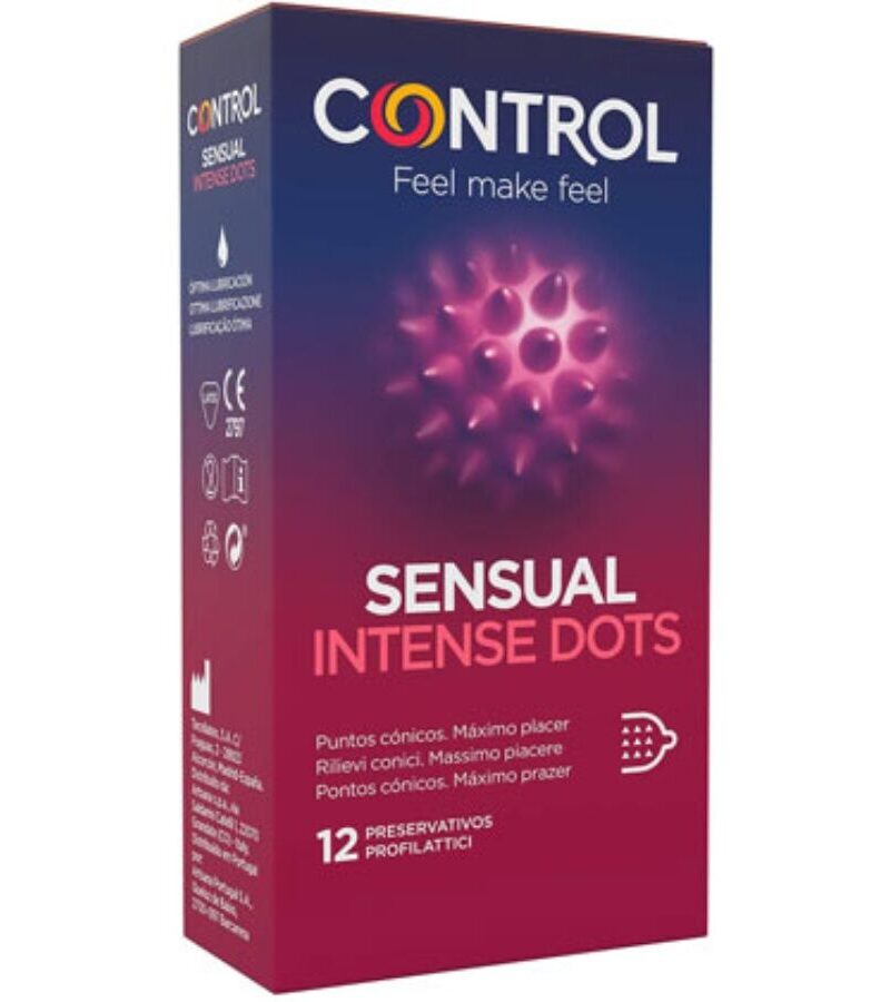 Control Sensual Intense Dots 12 preservativi stimolanti