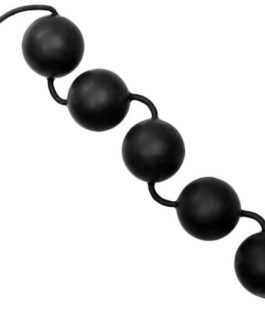 5 Palline cinesi in silicone nero Ø 3 cm con cordicella CALEXOTICS