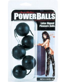 5 Palline cinesi in silicone nero Ø 3 cm con cordicella CALEXOTICS