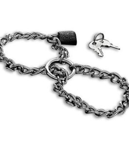 METAL HARD – MANETTE CON CATENA IN ACCIAIO INOSSIDABILE.