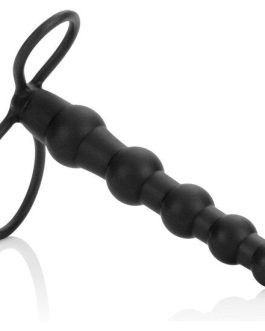 Penetratore nero con palline lungo 14,5 cm CALEXOTICS