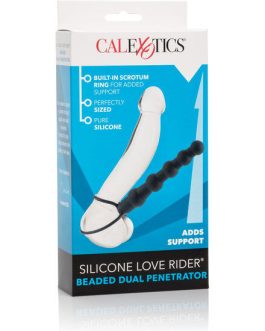 Penetratore nero con palline lungo 14,5 cm CALEXOTICS