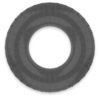POWERING - ANELLO PER PENE SUPER FLESSIBILE E RESISTENTE 4,5 CM PR07 NERO - immagine 3