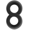 POWERING - ANELLO PER PENE E TESTICOLI SUPER FLESSIBILE E RESISTENTE PR12 NERO - immagine 2