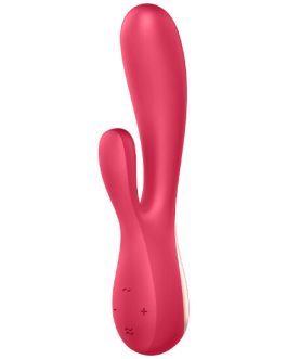 Vibratore rabbit rosa con APP SATISFYER MONO FLEX