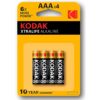 BATTERIA ALCALINA KODAK XTRALIFE AAA LR03 BLISTER * 4
