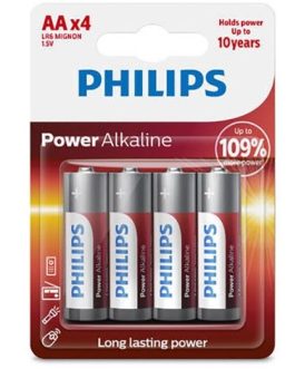PHILIPS POWER BATTERIA ALCALINA AA LR6 BLISTER * 4