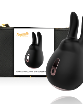 Stimolatore clitoriale in silicone nero/oro COQUETTE CHIC DESIRE