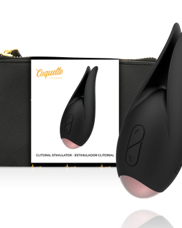 Stimolatore clitoriale in silicone nero/oro COQUETTE CHIC DESIRE