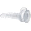 BAILE - DILDO REALISTICO CON VENTOSA E TESTICOLI 16.7 CM TRASPARENTE - immagine 2
