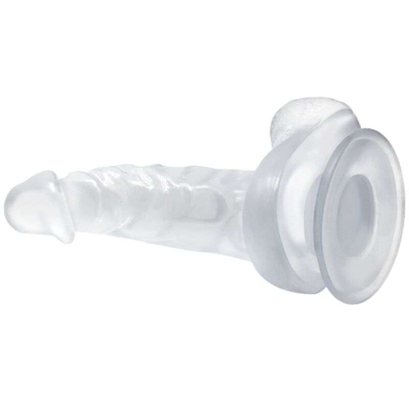 BAILE – DILDO REALISTICO CON VENTOSA E TESTICOLI 16.7 CM TRASPARENTE