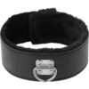 Collare in neoprene e PU leather nero DARKNESS - immagine 3