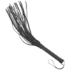 Frusta flogger in pelle vegana nera da 28 cm FETISH SUBMISSIVE - immagine 3