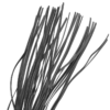 Frusta flogger in pelle vegana nera da 28 cm FETISH SUBMISSIVE - immagine 5