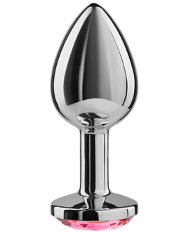 Plug anale in alluminio con base fucsia SECRETPLAY tg. S
