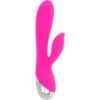 Vibratore rabbit ricaricabile rosa 19 cm Ø 3 cm OHMAMA - immagine 2