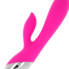 Vibratore rabbit ricaricabile rosa 19 cm Ø 3 cm OHMAMA - immagine 3
